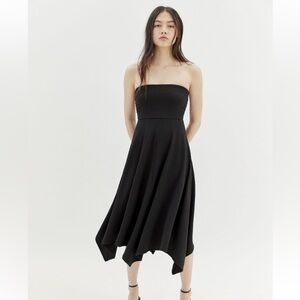 Urban Outfitters Textured Strapless Midi Dress - XS